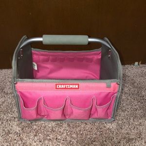 Craftsman pink fabric tool holder